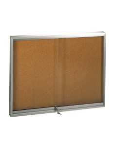 Vitrina de anuncios q connect marco de aluminio 1000 x 2000 mm
