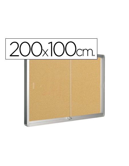 Vitrina de anuncios q connect marco de aluminio 1000 x 2000 mm Vitrina de anuncios q connect marco de aluminio 1000 x 2000 mm