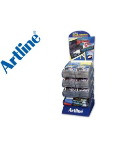 Rotulador artline pizarra verde negra epw 4 expositor de 48 unidades colores surtidos
