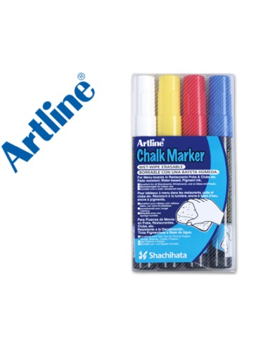 Rotulador artline pizarra verde negra epw 4 st bolsa de 4 unidades colores surtidos