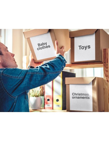 Etiqueta adhesiva q connect kf00228 tamano din a4 para ink jet transparente caja con 25 hojas din a4