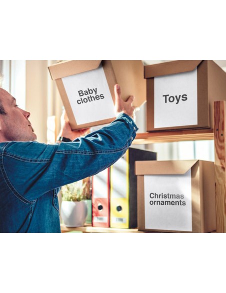 Etiqueta adhesiva q connect kf00228 tamano din a4 para ink jet transparente caja con 25 hojas din a4