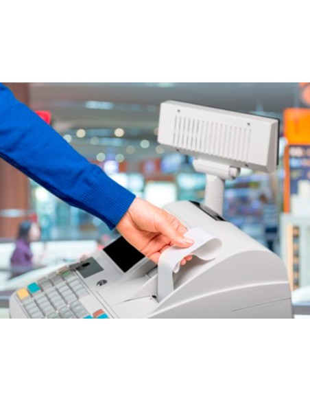 Rollo sumadora termico q connect 44 mm ancho x 70 mm diametro sin bisfenol a