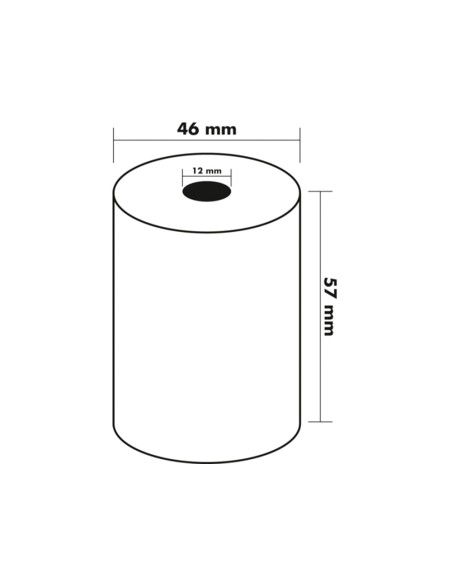 Rollo sumadora termico q connect 57 mm ancho x 47mm diametro para maquinas tarjetade creditos sin bisfenol a