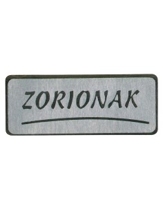 Etiquetas adhesivas zorionak 500 unidades plata