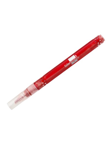 Rotulador liderpapel efecto purpurina metalizada punta reversible bolsa de 6 unidades colores surtidos