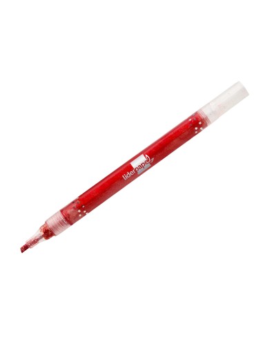 Rotulador liderpapel efecto purpurina metalizada punta reversible bolsa de 6 unidades colores surtidos