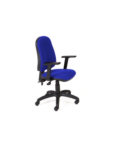 Silla rocada direccion sistema asincro con brazos color azul