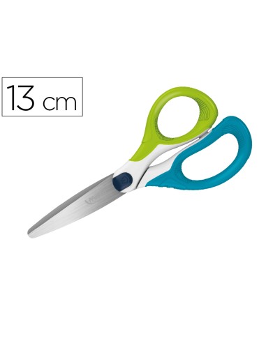 Tijera escolar maped sensoft asimetrica 13 cm