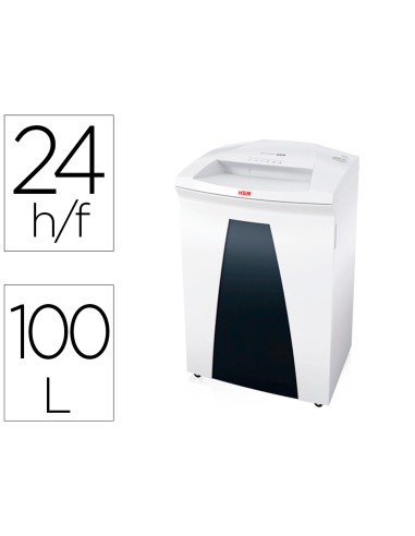 Destructora de documentos hsm securio b34 capacidad de corte 24 h en particulas destruye grapas clips cd y