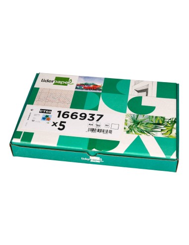 Cartulina liderpapel a4 180g m2 blanco paquete de 255 hojas