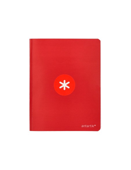 Libreta antartik a5 plus cosida 48 hojas 90g m2 rayado horizontal con margen 6 colores surtidos