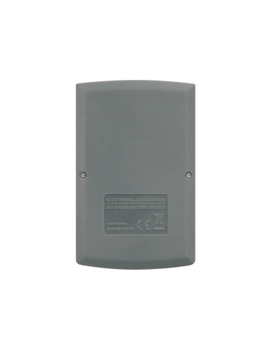 Calculadora liderpapel bolsillo xf07 8 digitos solar y pilas color gris 98x62x8 mm