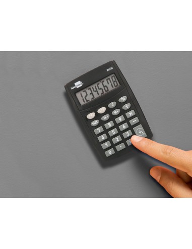 Calculadora liderpapel bolsillo xf01 8 digitos pilas color negro 99x64x9 mm