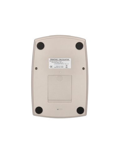 Calculadora liderpapel impresora pantalla papel 57 mm 12 digitos impresion bicolor blanca 225x158x56 mm
