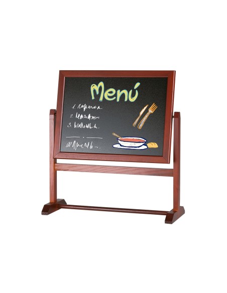 Pizarra marron liderpapel para hosteleria doble cara volteable con superficie para rotuladores 32x30 cm Pizarra marron liderpapel para hosteleria doble cara volteable con superficie para rotuladores 32x30 cm