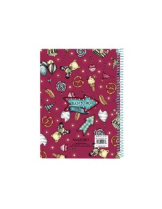 Cuaderno espiral safta cuarto 80 h 60 gr cuadro 4 mm tapa extradura gorjuss fairground