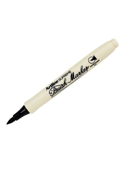 Rotulador artline supreme brush epfs pintura base de agua punta tipo pincel trazo fino negro