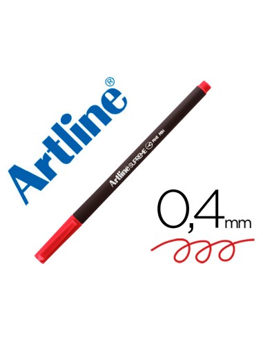 Rotulador artline supreme epfs200 fine liner punta de fibra rojo 04 mm