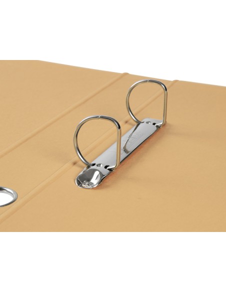 Carpeta de 2 anillas 25 mm mixtas liderpapel a4 forrado color system con ollao y tarjetero melocoton