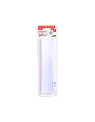 Barra termofusible liderpapel de 11 mm de diametro x 200 mm de largo blister de 6 unidades