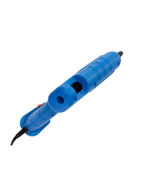 Pistola termofusible liderpapel de 100 w con gatillo dispensador y 2 barras de repuesto de 11 mm