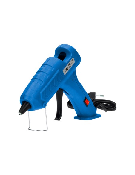 Pistola termofusible liderpapel de 100 w con gatillo dispensador y 2 barras de repuesto de 11 mm