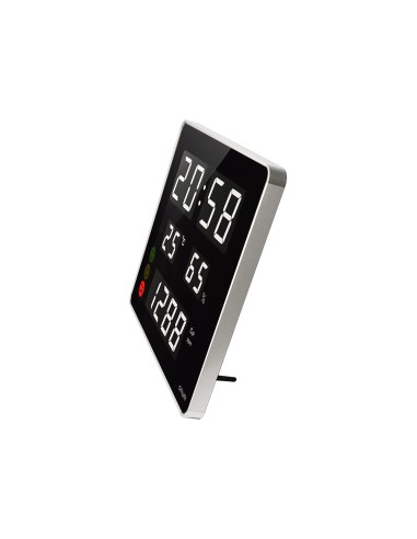 Reloj orium cep con medidor de co2 pantalla led alarma personalizable y sensor de infrarrojos 400x360x40 mm