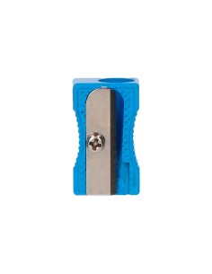 Sacapuntas liderpapel metalico cuna 1 uso color azul