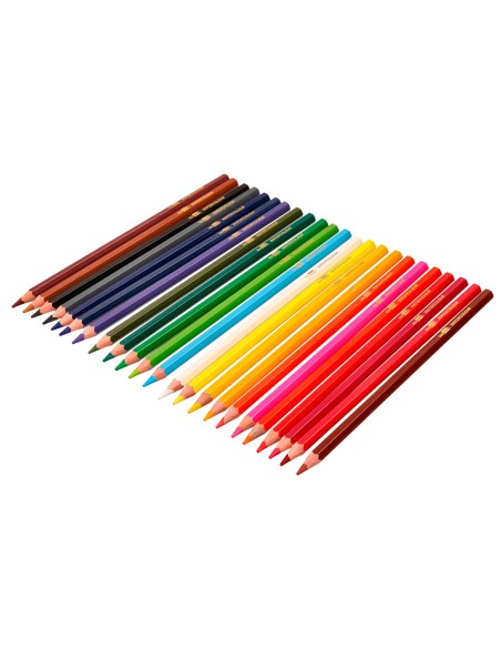 Lapices de colores acuarelables liderpapel caja de 24 unidades colores surtidos