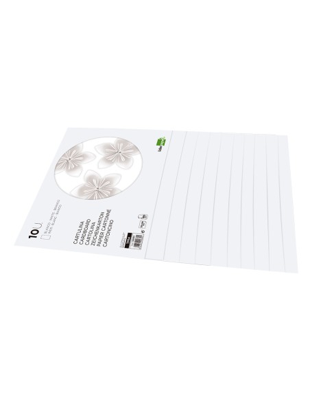 Bloc trabajos manuales liderpapel cartulina 240x315mm 10 hojas color blanco Bloc trabajos manuales liderpapel cartulina 240x315mm 10 hojas color blanco