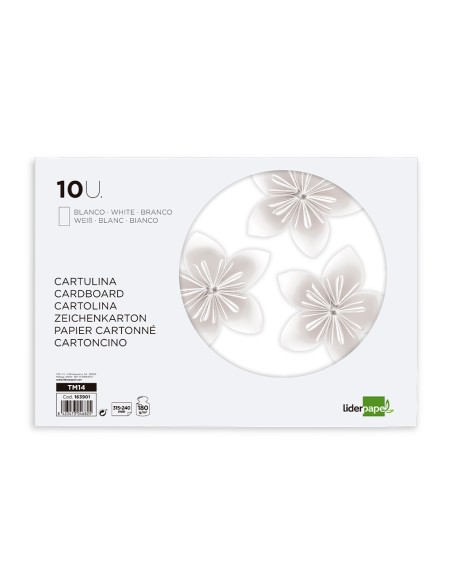 Bloc trabajos manuales liderpapel cartulina 240x315mm 10 hojas color blanco Bloc trabajos manuales liderpapel cartulina 240x315mm 10 hojas color blanco