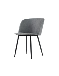 Sillon paperflow must base negra asiento gris lote de 2 unidades