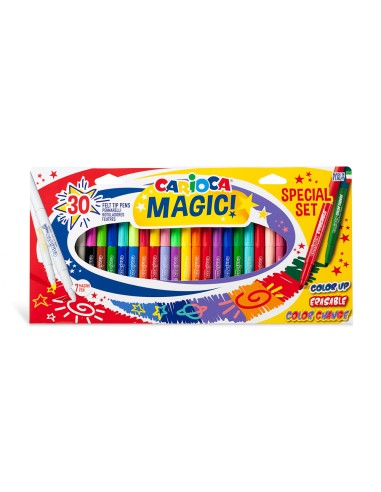 Rotulador carioca magic markers special set caja 30 unidades colores surtidos