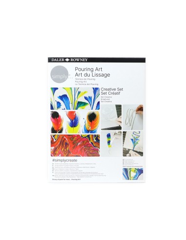 Set de pintura daler rowney simply creativo pouring