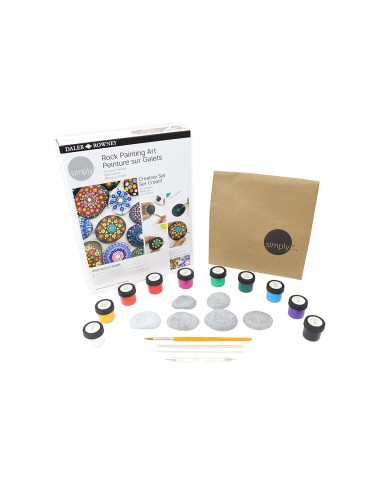 Set de pintura daler rowney simply creativo rock