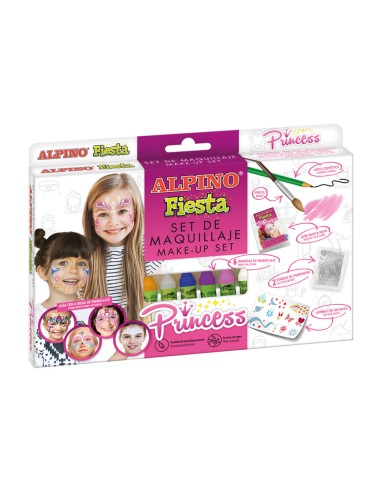 Barra de maquillaje alpino princesa caja de 6 unidades colores surtidos