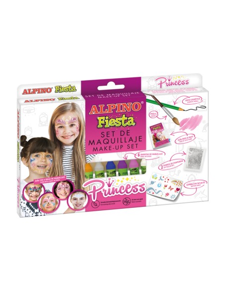 Barra de maquillaje alpino princesa caja de 6 unidades colores surtidos