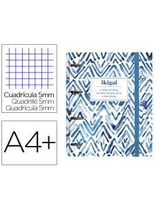 Carpeta con recambio oxford europeanbinder japandi din a4 cuadro 5x5 120 hojas