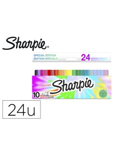 Rotulador sharpie fine blister de 24 unidades colores surtidos