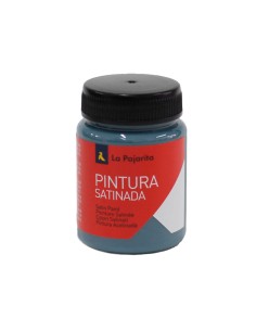 Pintura latex la pajarita satinada l 34 bote 35 ml azul metal