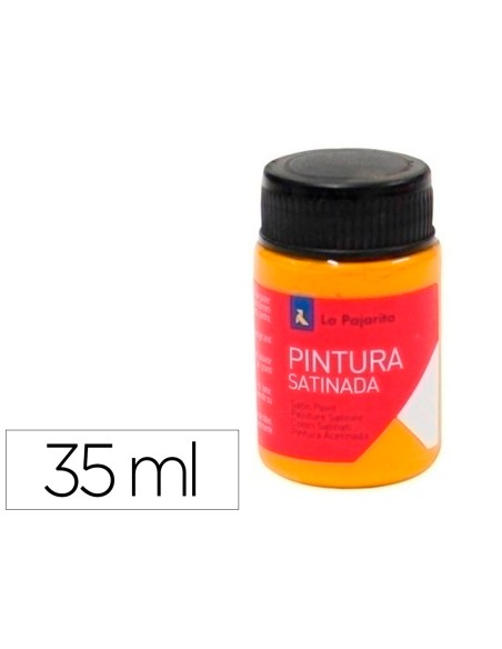 Pintura latex la pajarita satinada l 31 bote 35 ml calabaza