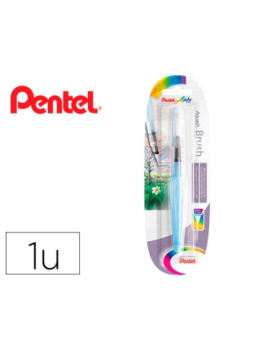 Pincel pentel xfrh m rellenable agua redondo punta mediana