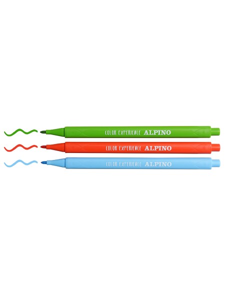 Rotulador alpino color experience triangular caja de 36 unidades colores surtidos