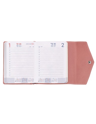 Agenda encuadernada liderpapel therasia mini 2024 dia pagina colores surtidos papel 70 gr