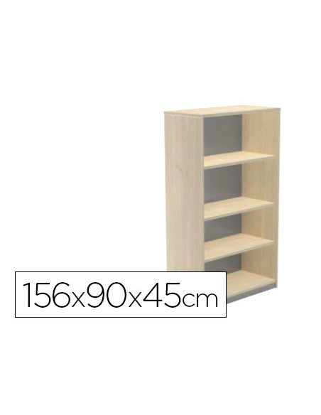 Armario rocada con cuatro estantes serie store 156x90x45 cm acabado aa01 haya haya Armario rocada con cuatro estantes serie store 156x90x45 cm acabado aa01 haya haya