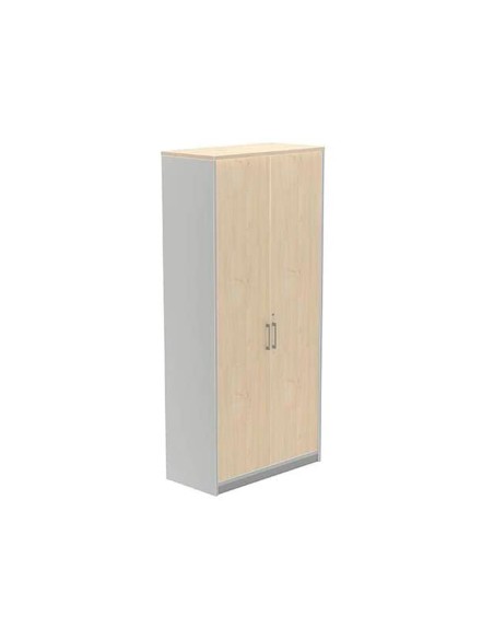 Armario rocada con cuatro estantes y dos puertas serie store 195x90x45 cm acabado ab01 aluminio haya Armario rocada con cuatro estantes y dos puertas serie store 195x90x45 cm acabado ab01 aluminio haya