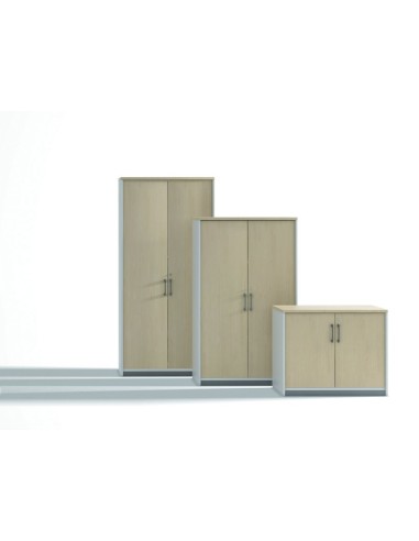 Armario rocada con cinco estantes serie store 195x90x45 cm acabado aa01 haya haya