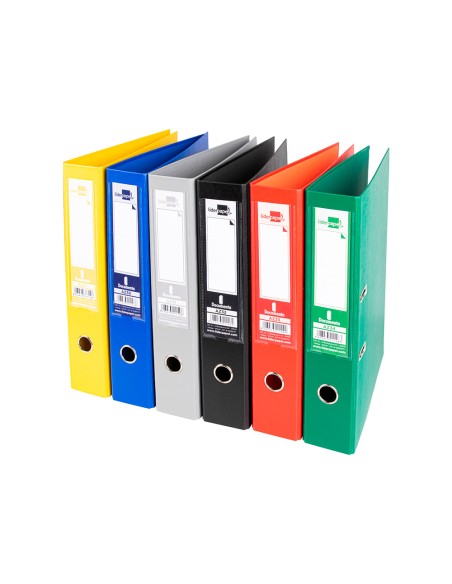 Archivador de palanca liderpapel folio documenta forrado pvc con rado lomo 75 mm colores surtidos classic
