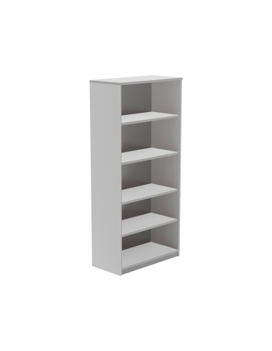 Armario rocada con cuatro estantes serie store 195x90x45 cm acabado gris ab02